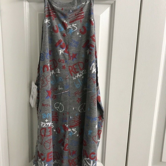 NWT Lux Women's American Pattern Graphic Tank Top - Picture 3 of 8